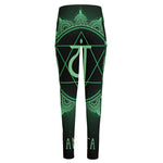 Anahata Chakra Symbol Print High-Waisted Pocket Leggings