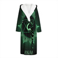 Anahata Chakra Symbol Print Hooded Bathrobe