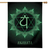 Anahata Chakra Symbol Print House Flag