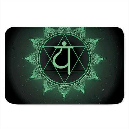 Anahata Chakra Symbol Print Indoor Door Mat