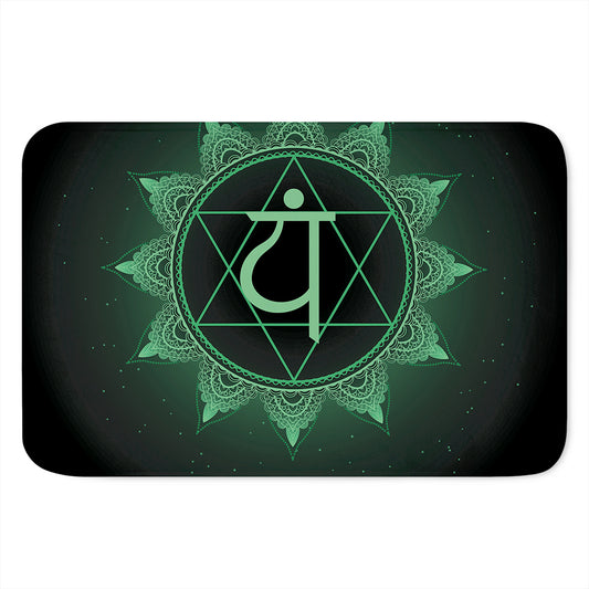 Anahata Chakra Symbol Print Indoor Door Mat