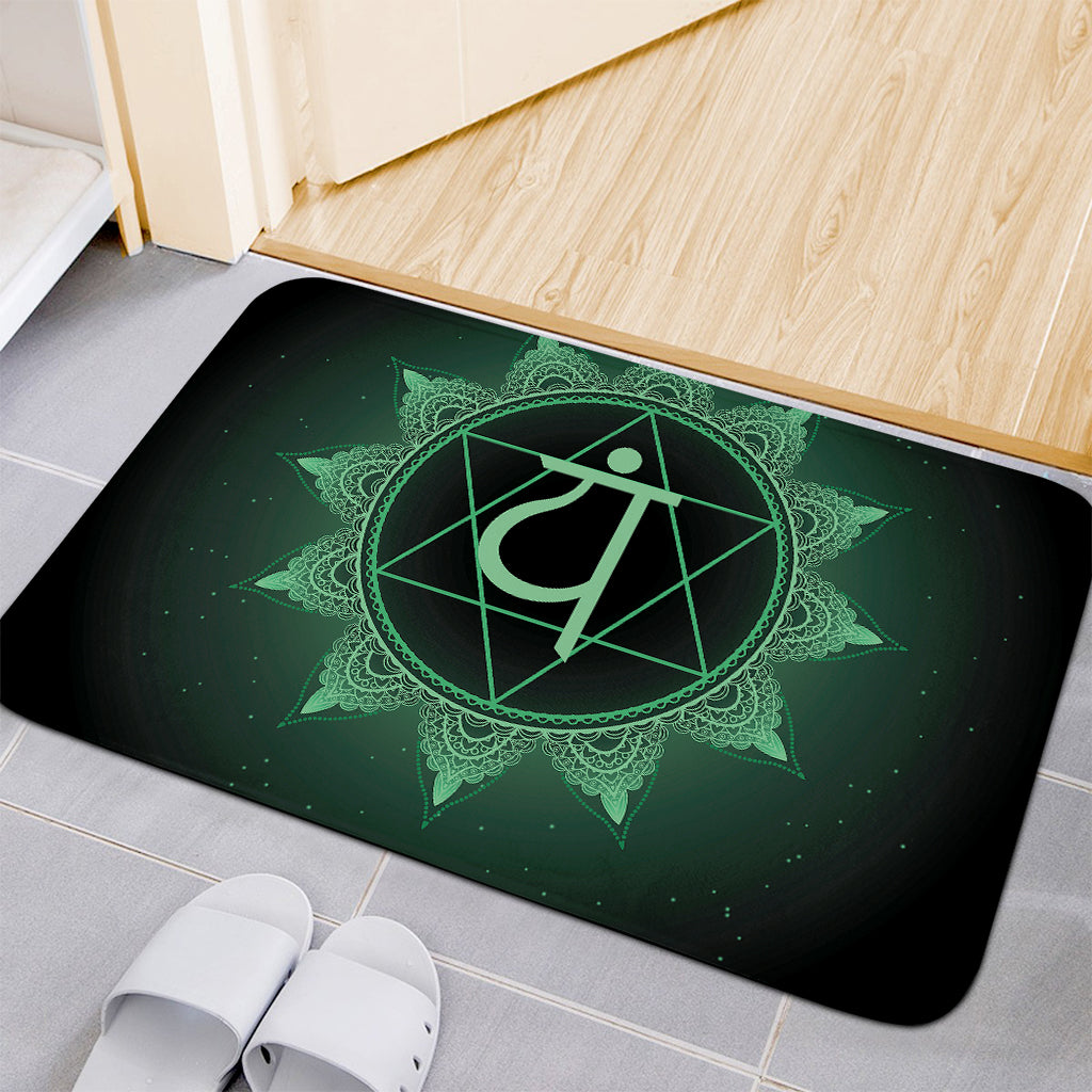 Anahata Chakra Symbol Print Indoor Door Mat