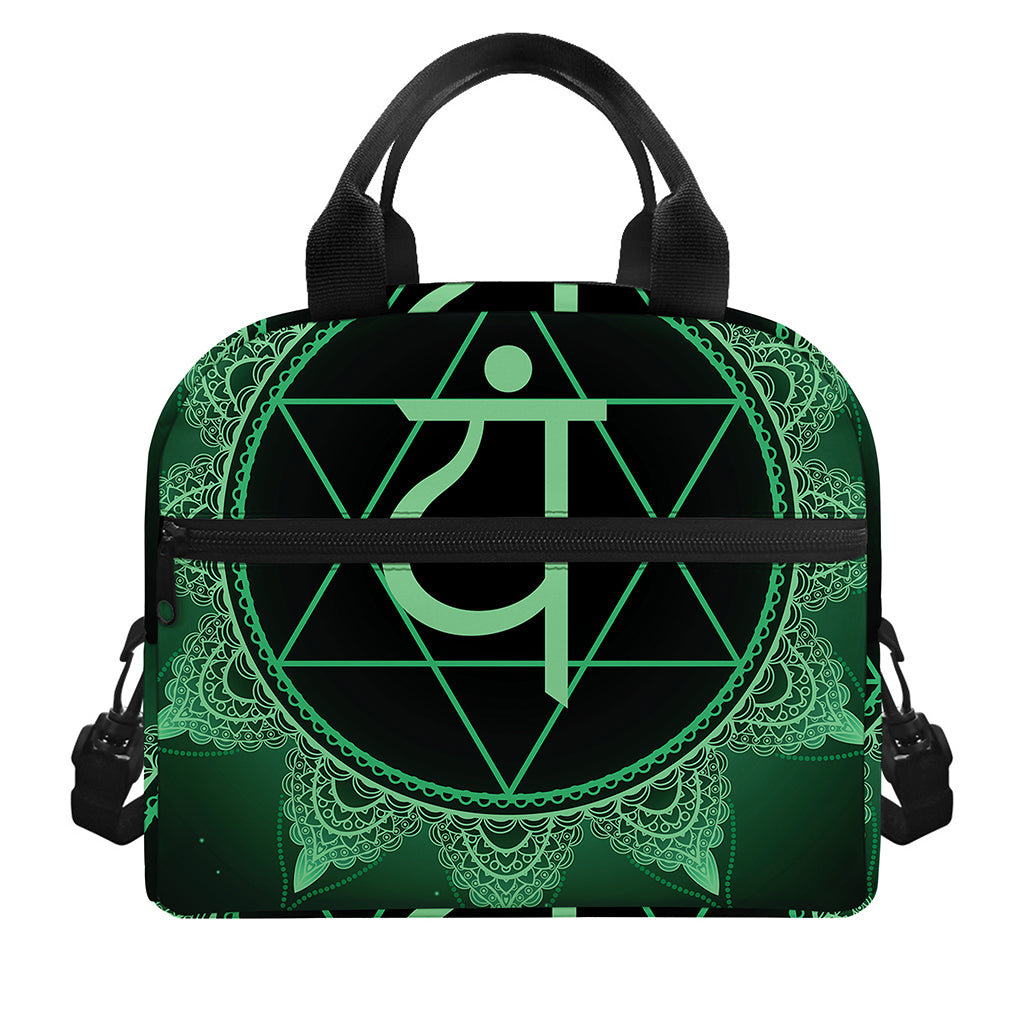 Anahata Chakra Symbol Print Insulated Lunch Bag