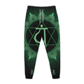 Anahata Chakra Symbol Print Jogger Pants