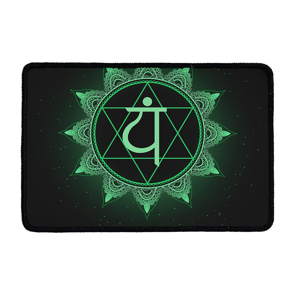 Anahata Chakra Symbol Print Kitchen Mat