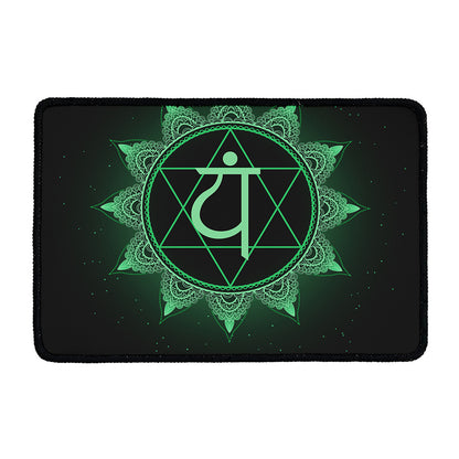 Anahata Chakra Symbol Print Kitchen Mat
