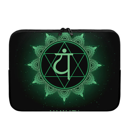 Anahata Chakra Symbol Print Laptop Sleeve
