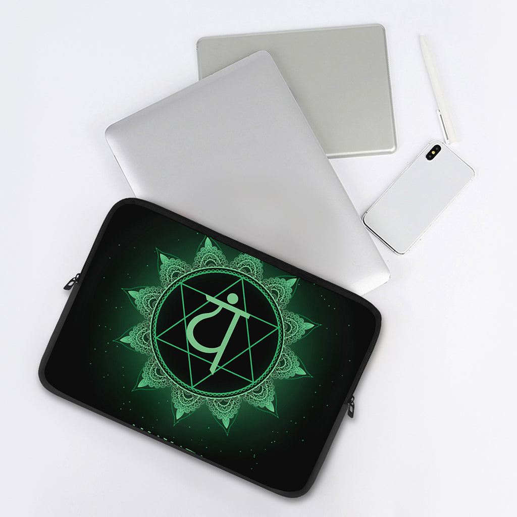 Anahata Chakra Symbol Print Laptop Sleeve