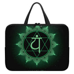 Anahata Chakra Symbol Print Laptop Sleeve With Handle