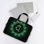 Anahata Chakra Symbol Print Laptop Sleeve With Handle
