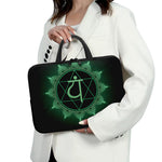 Anahata Chakra Symbol Print Laptop Sleeve With Handle