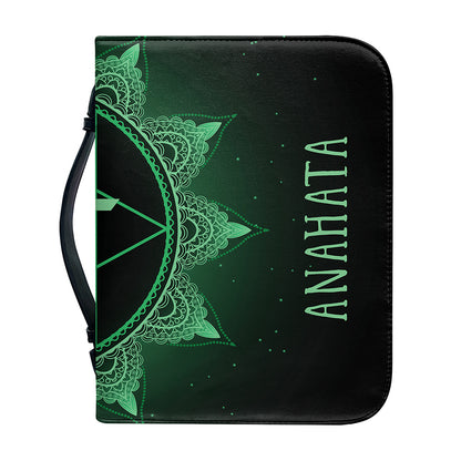 Anahata Chakra Symbol Print Leather Bible Cover