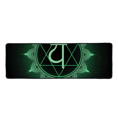 Anahata Chakra Symbol Print Long Kitchen Mat