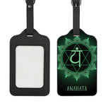Anahata Chakra Symbol Print Luggage Tag