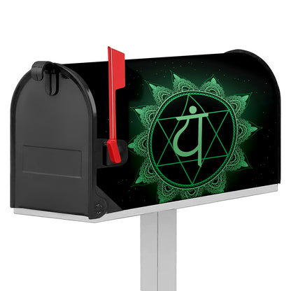 Anahata Chakra Symbol Print Mailbox Cover