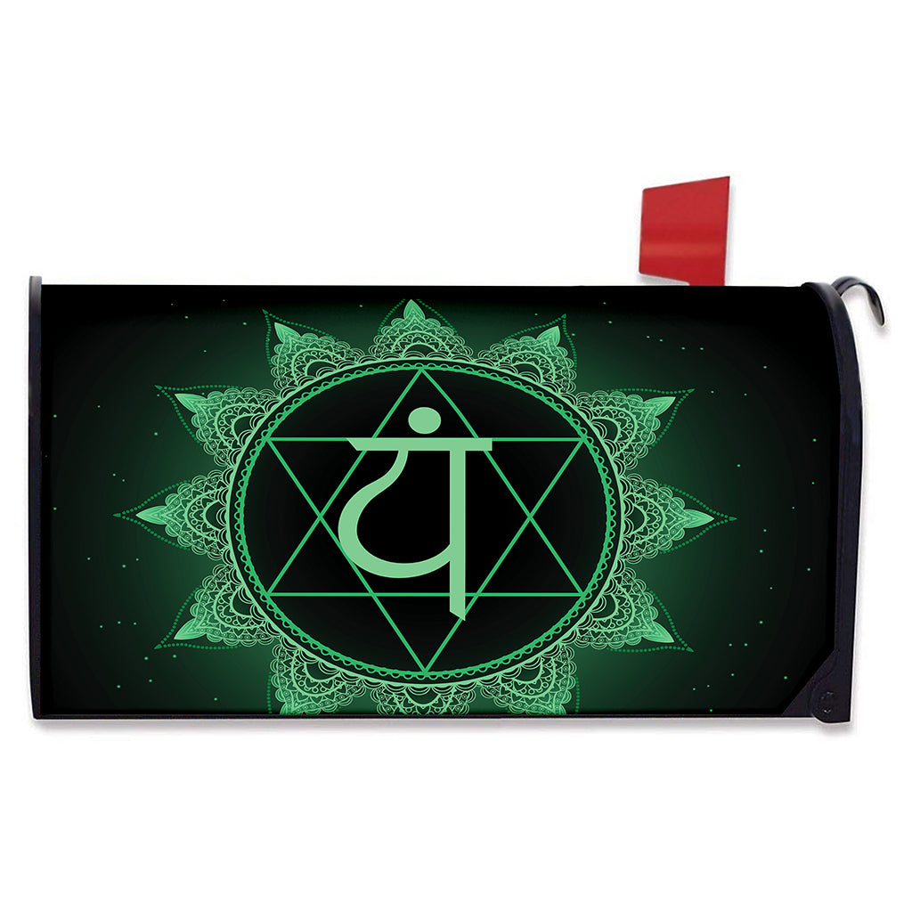 Anahata Chakra Symbol Print Mailbox Cover