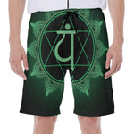 Anahata Chakra Symbol Print Men's Beach Shorts