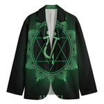 Anahata Chakra Symbol Print Men's Blazer