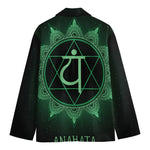Anahata Chakra Symbol Print Men's Blazer