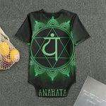 Anahata Chakra Symbol Print Men's Bodysuit