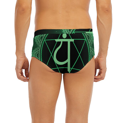 Anahata Chakra Symbol Print Men's Briefs