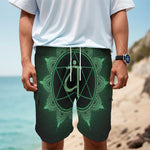 Anahata Chakra Symbol Print Men's Cargo Shorts
