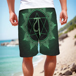 Anahata Chakra Symbol Print Men's Cargo Shorts