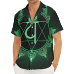Anahata Chakra Symbol Print Men's Deep V-Neck Shirt