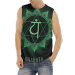 Anahata Chakra Symbol Print Men's Fitness Tank Top