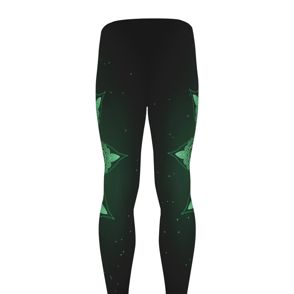Anahata Chakra Symbol Print Men's leggings
