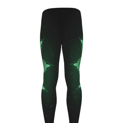 Anahata Chakra Symbol Print Men's leggings