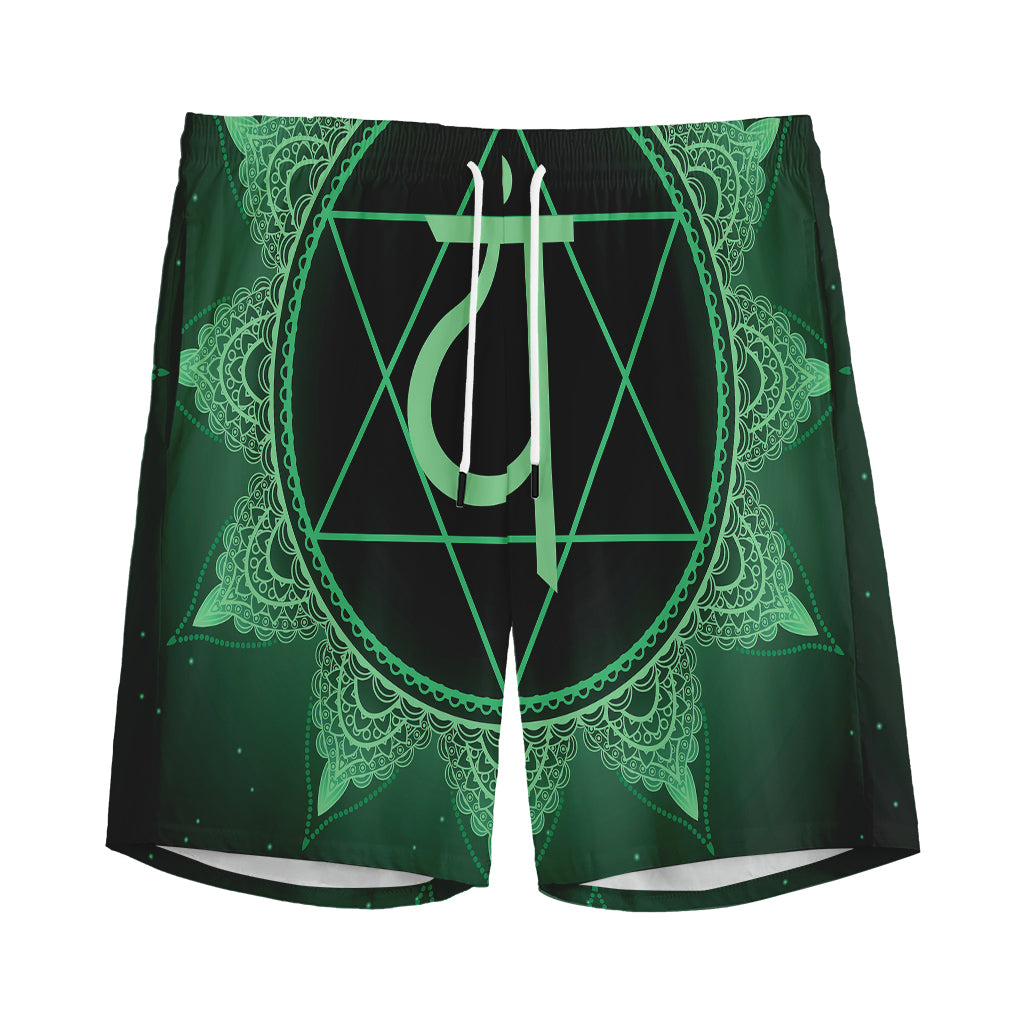Anahata Chakra Symbol Print Men's Sports Shorts