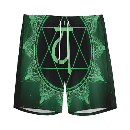 Anahata Chakra Symbol Print Men's Sports Shorts