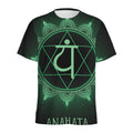 Anahata Chakra Symbol Print Men's Athletic T-Shirt