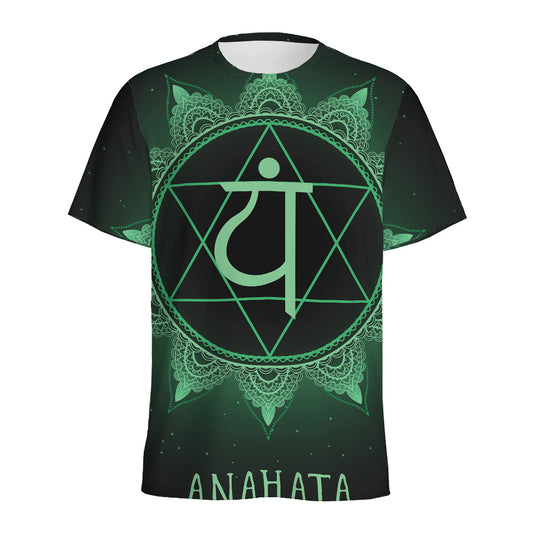 Anahata Chakra Symbol Print Men's Sports T-Shirt