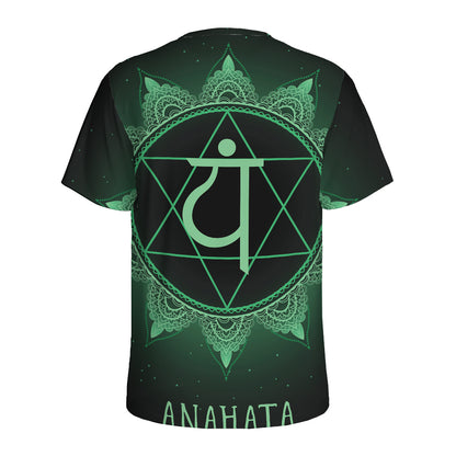 Anahata Chakra Symbol Print Men's Sports T-Shirt