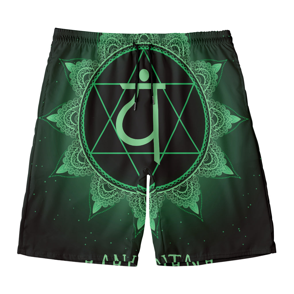 Anahata Chakra Symbol Print Men's Swim Trunks