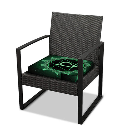 Anahata Chakra Symbol Print Outdoor Seat Cushion Cover