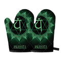 Anahata Chakra Symbol Print Oven Mitts