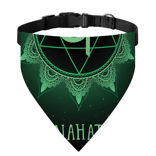 Anahata Chakra Symbol Print Over The Collar Dog Bandana