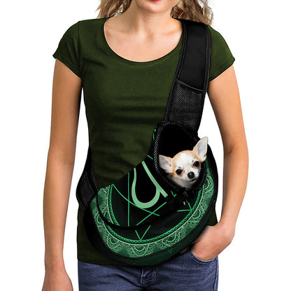 Anahata Chakra Symbol Print Pet Sling Carrier