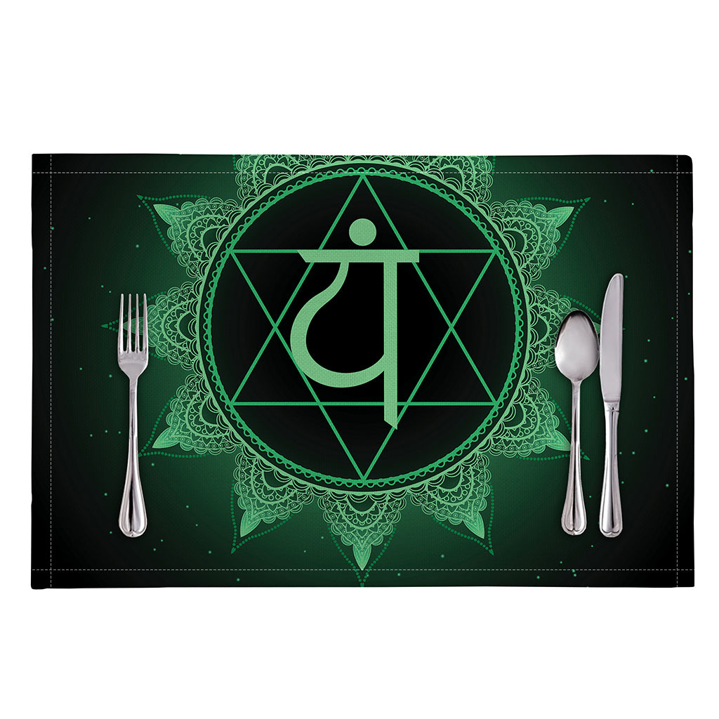 Anahata Chakra Symbol Print Placemat