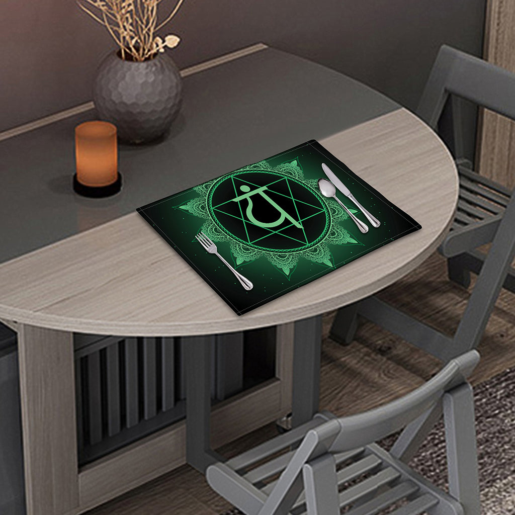 Anahata Chakra Symbol Print Placemat