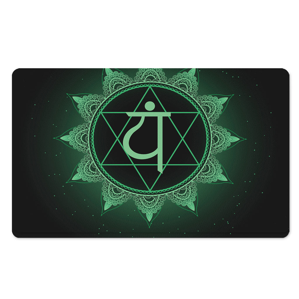 Anahata Chakra Symbol Print Polyester Doormat