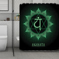 Anahata Chakra Symbol Print Polyester Shower Curtain