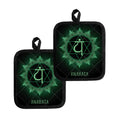 Anahata Chakra Symbol Print Pot Holders