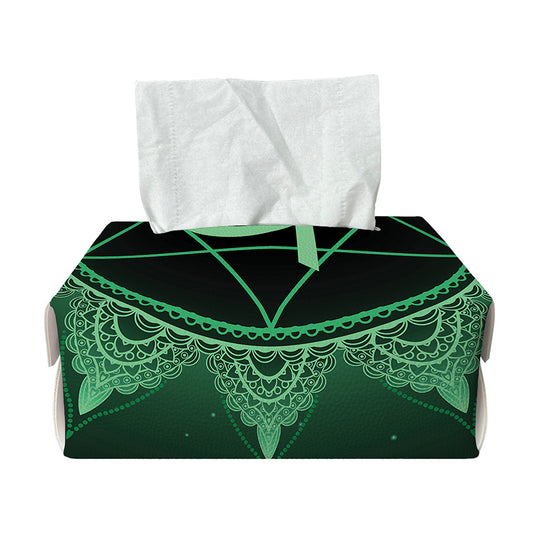 Anahata Chakra Symbol Print Rectangle Tissue Box Cover