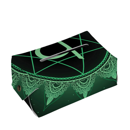 Anahata Chakra Symbol Print Rectangle Tissue Box Cover