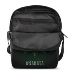 Anahata Chakra Symbol Print Rectangular Crossbody Bag