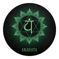 Anahata Chakra Symbol Print Round Blanket